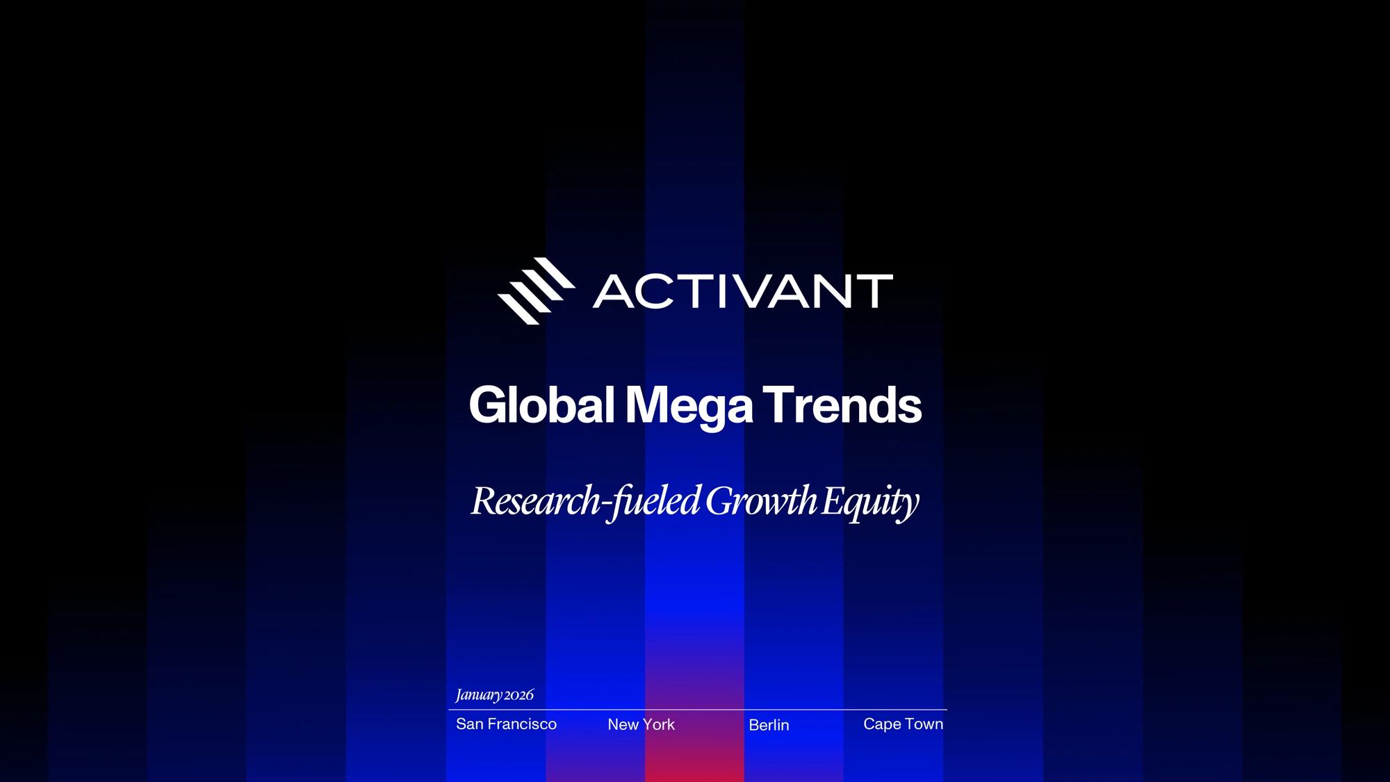 Global Mega Trends 2026 — slide 1